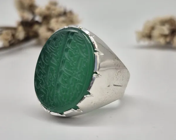 Green_Agate_German_Silver_Arabic_Calligraphy_Islamic_Ring_For_Men