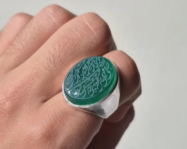 Green_Agate_German_Silver_Handcrafted_Aqeeq_Ring_For_Men