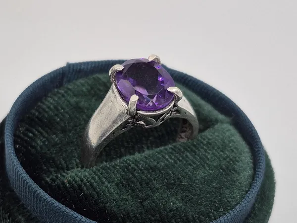 Purple_Amethyst_Stone_Adjustable_Ring_For_Men