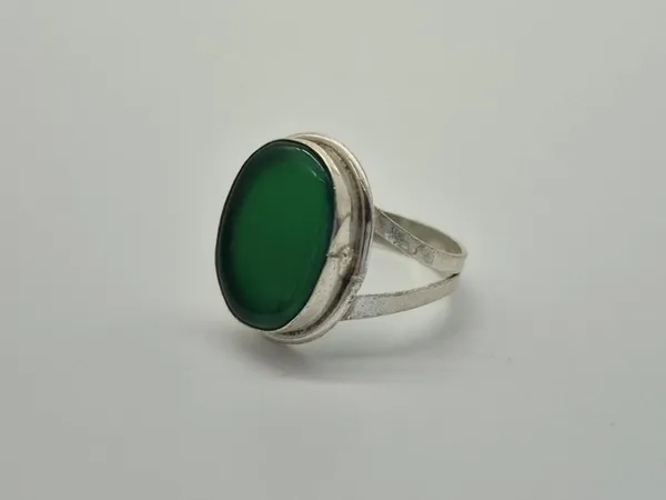 Green_Onyx_German_Silver_Handcrafted_Ring_For_Men