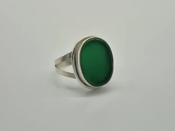 Green_Onyx_German_Silver_Handcrafted_Ring_For_Men