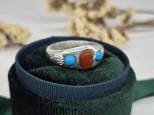 Natural_Red_Aqeeq_(Agate)_Ring,_Aqeeq_Ring,_Red_Agate_Ring,_Red_Aqeeq_Ring,_aqeek_Ring,_Turquoise_&_Aqeeq_Ring,_Aqeeq_Jewelry,_Everyday_Ring