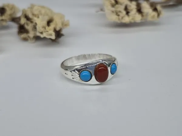 Natural_Red_Aqeeq_(Agate)_Ring,_Aqeeq_Ring,_Red_Agate_Ring,_Red_Aqeeq_Ring,_aqeek_Ring,_Turquoise_&_Aqeeq_Ring,_Aqeeq_Jewelry,_Everyday_Ring