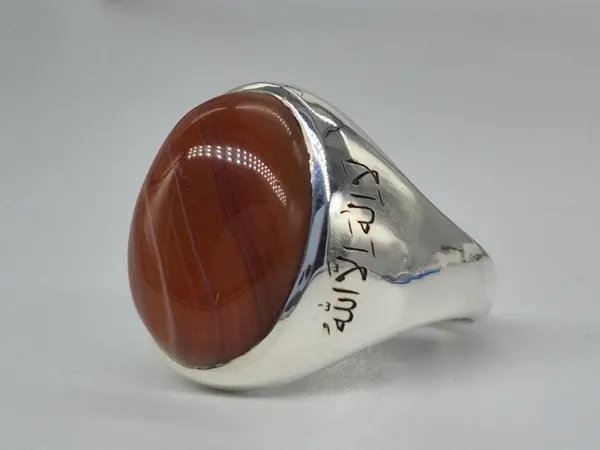 Red_Agate_German_Silver_Kalima_Engraved_Ring_For_Men