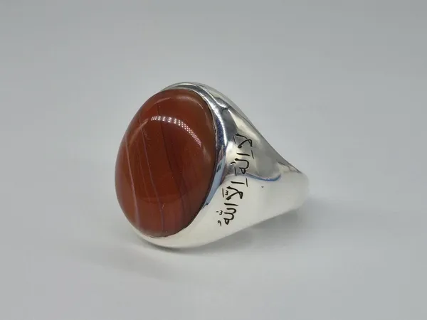 Red_Agate_German_Silver_Kalima_Engraved_Ring_For_Men