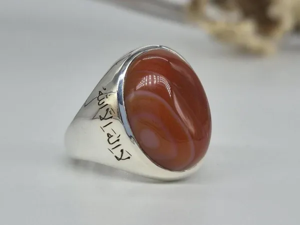 Red_Agate_German_Silver_Kalima_Engraved_Ring_For_Men