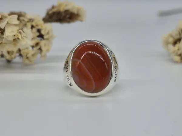 Red_Agate_German_Silver_Kalima_Engraved_Ring_For_Men