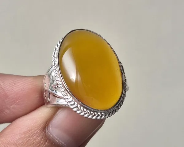 Yellow_Agate_Sword_Design_Aqeeq_Ring_For_Men
