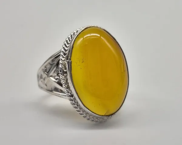 Yellow_Agate_Sword_Design_Aqeeq_Ring_For_Men