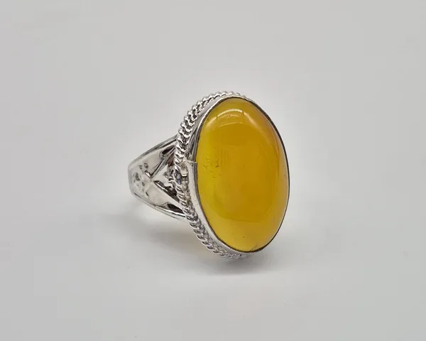 Yellow_Agate_Sword_Design_Aqeeq_Ring_For_Men