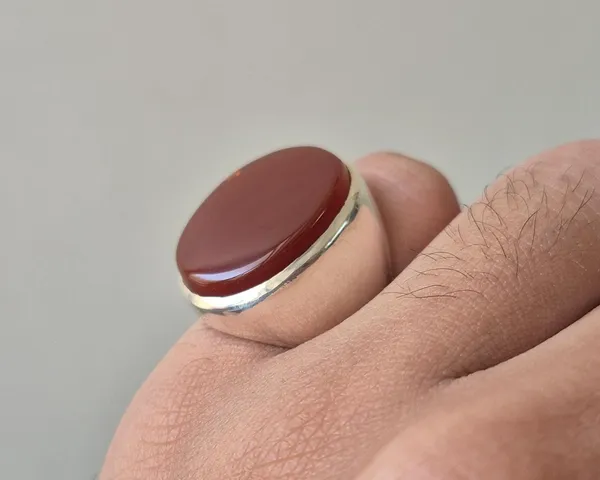 Red_Agate_German_Silver_Handcrafted_Ring_For_Men_,_Carnelian_Aqeeq_Ring_