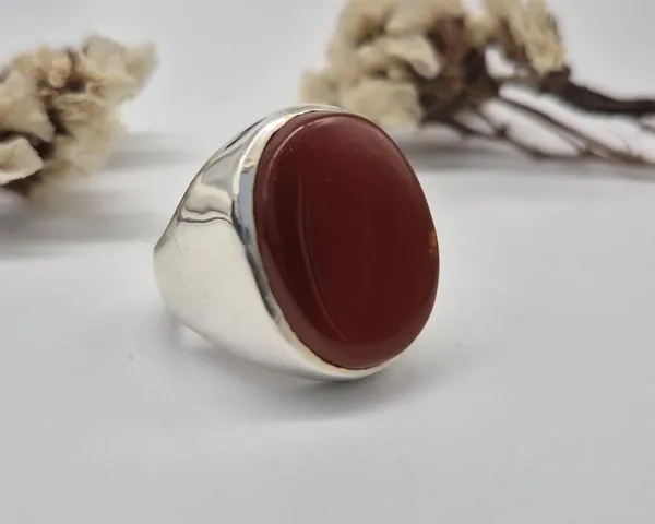 Red_Agate_German_Silver_Handcrafted_Ring_For_Men_,_Carnelian_Aqeeq_Ring_