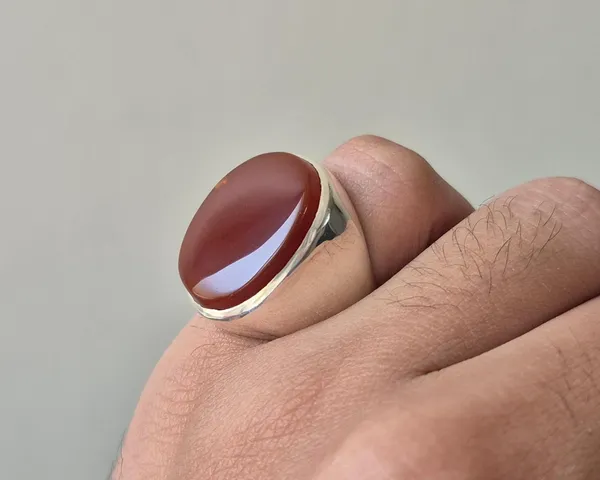 Red_Agate_German_Silver_Handcrafted_Ring_For_Men_,_Carnelian_Aqeeq_Ring_