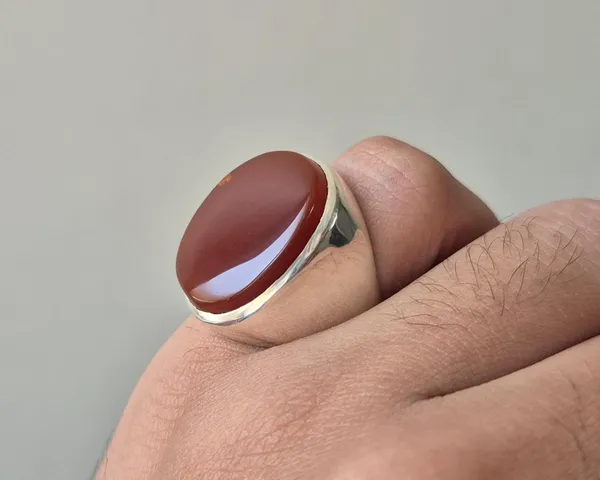 Red_Agate_German_Silver_Handcrafted_Ring_For_Men_,_Carnelian_Aqeeq_Ring_