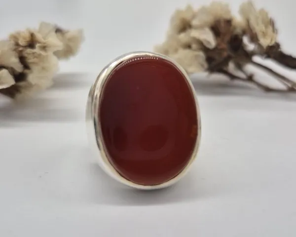 Red_Agate_German_Silver_Handcrafted_Ring_For_Men_,_Carnelian_Aqeeq_Ring_