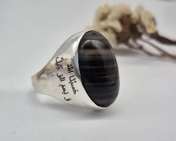 Black_Agate_German_Silver_Islamic_Calligraphy_Ring_For_Men