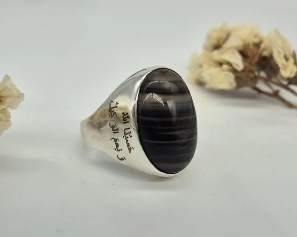 Black_Agate_German_Silver_Islamic_Calligraphy_Ring_For_Men