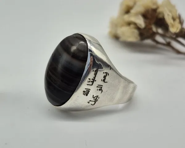 Black_Agate_German_Silver_Islamic_Calligraphy_Ring_For_Men