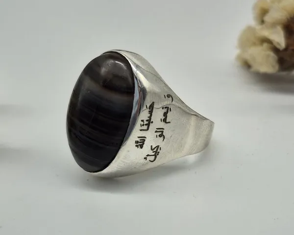 Black_Agate_German_Silver_Islamic_Calligraphy_Ring_For_Men