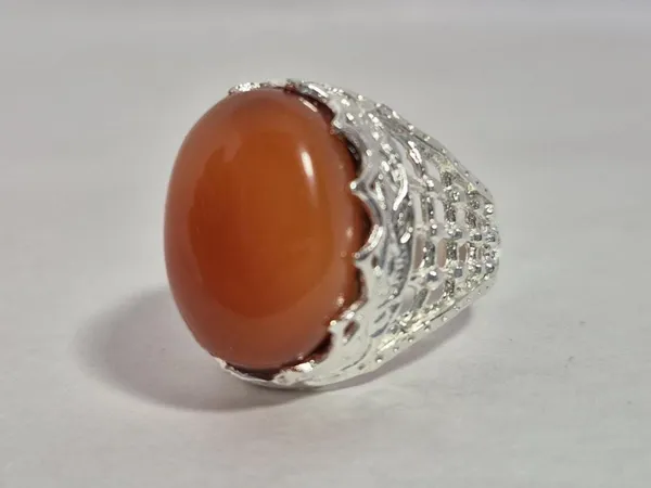 Carnelian_Agate_White_Metal_Suleimani_Islamic_Ring_For_Men