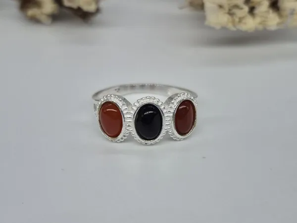 Multicolor_Agate_Silver-Plated_Ring_For_Women