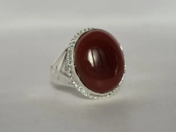Red_Agate_Silver_Plated_Suleimani_Aqeeq_Ring_For_Men