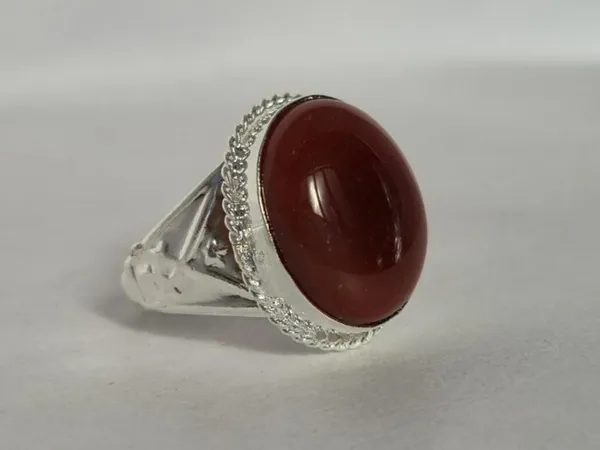 Red_Agate_Silver_Plated_Suleimani_Aqeeq_Ring_For_Men
