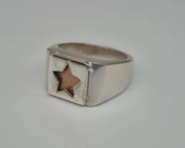 German_Silver_Handmade_Star_Ring_For_Men