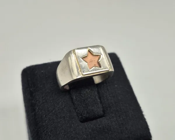 German_Silver_Handmade_Star_Ring_For_Men