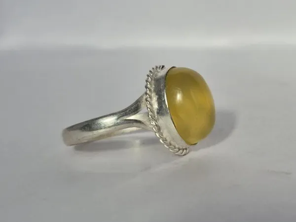 Yellow_Agate_Stone_Islamic_Handmade_Ring_For_Men