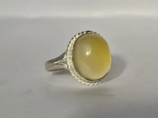 Yellow_Agate_Stone_Islamic_Handmade_Ring_For_Men