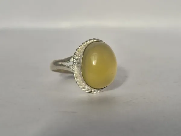 Yellow_Agate_Stone_Islamic_Handmade_Ring_For_Men