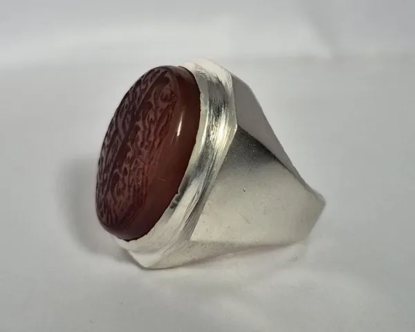 Red_Agate_Silver_Plated_Arabic_Calligraphy_Ring_For_Men_,_Irani_Calligraphy_Ring