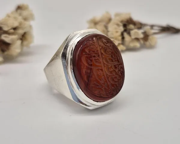 Red_Agate_Silver_Plated_Arabic_Calligraphy_Ring_For_Men_,_Irani_Calligraphy_Ring