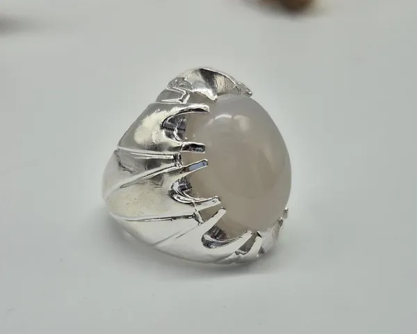White_Agate_Stone_Handcrafted_Gemstone_Ring_For_Men