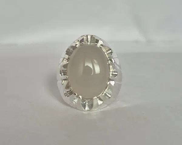 White_Agate_Stone_Handcrafted_Gemstone_Ring_For_Men
