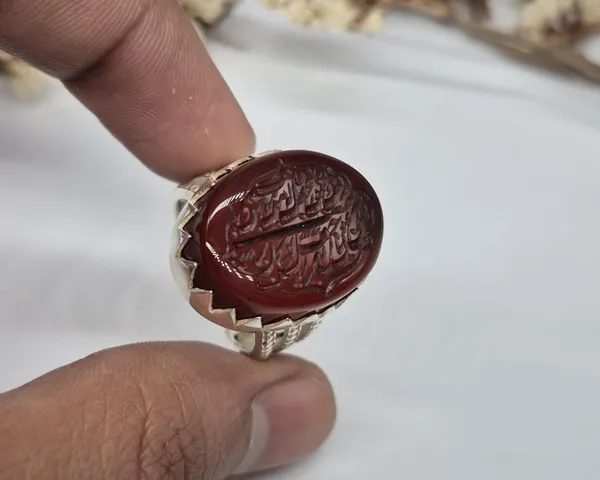 Red_Agate_German_Silver_Adjustable_Calligraphy_Ring_For_Men_,_Irani_Calligraphy_Ring