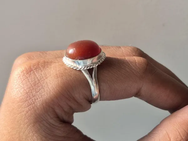 Red_Agate_Silver_Plated_Yemeni_Aqeeq_Ring_For_Men