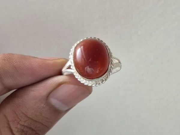 Red_Agate_Silver_Plated_Yemeni_Aqeeq_Ring_For_Men