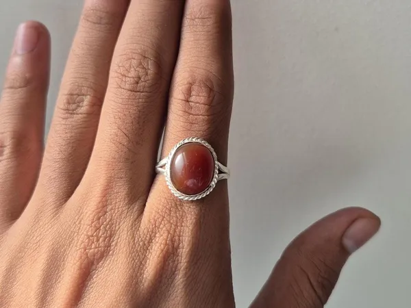 Red_Agate_Silver_Plated_Yemeni_Aqeeq_Ring_For_Men