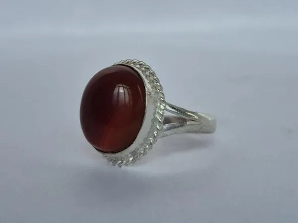 Red_Agate_Silver_Plated_Yemeni_Aqeeq_Ring_For_Men