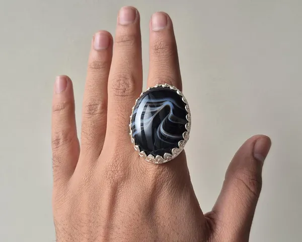 Black_Banded_Agate_German_Silver_Suleimani_Aqeeq_Ring_For_Men