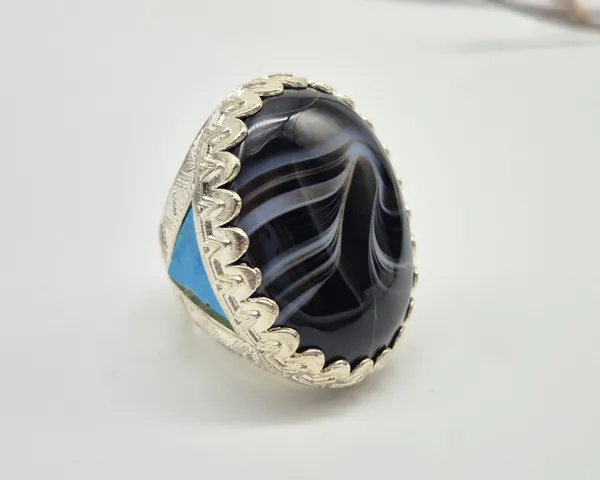 Black_Banded_Agate_German_Silver_Suleimani_Aqeeq_Ring_For_Men