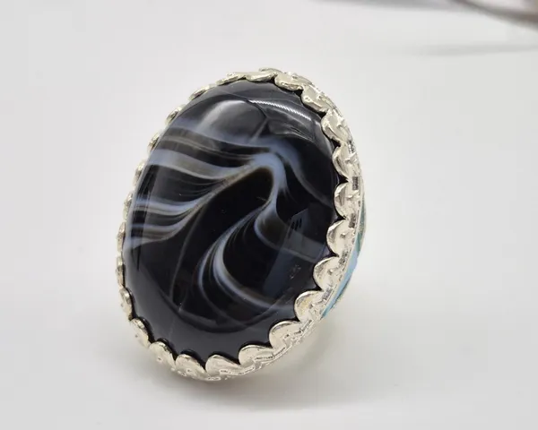 Black_Banded_Agate_German_Silver_Suleimani_Aqeeq_Ring_For_Men
