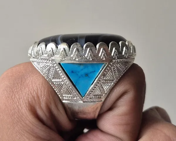 Black_Banded_Agate_German_Silver_Suleimani_Aqeeq_Ring_For_Men
