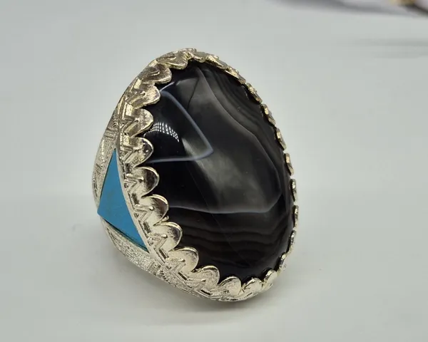 Black_Banded_Agate_German_Silver_Suleimani_Aqeeq_Ring_For_Men