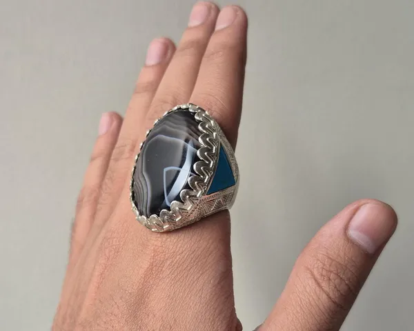 Black_Banded_Agate_German_Silver_Suleimani_Aqeeq_Ring_For_Men