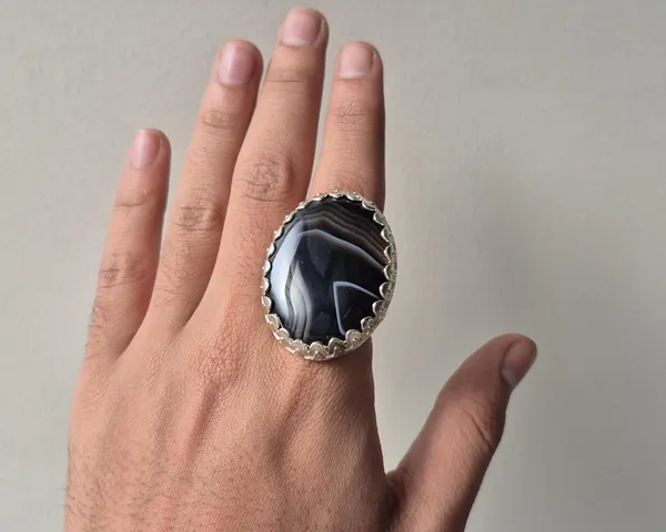 Black_Banded_Agate_German_Silver_Suleimani_Aqeeq_Ring_For_Men