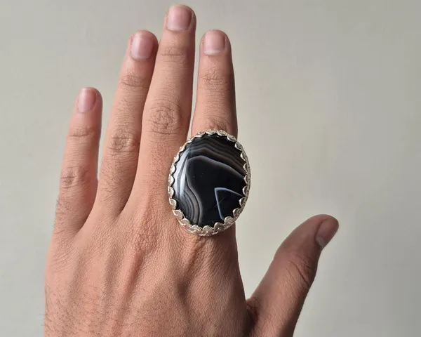 Black_Banded_Agate_German_Silver_Suleimani_Aqeeq_Ring_For_Men