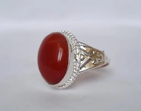 Red_Agate_White_Metal_Aqeeq_Ring_For_Men_,_Sword_Ring